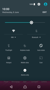 Press the sound settings icon to turn off silent mode.