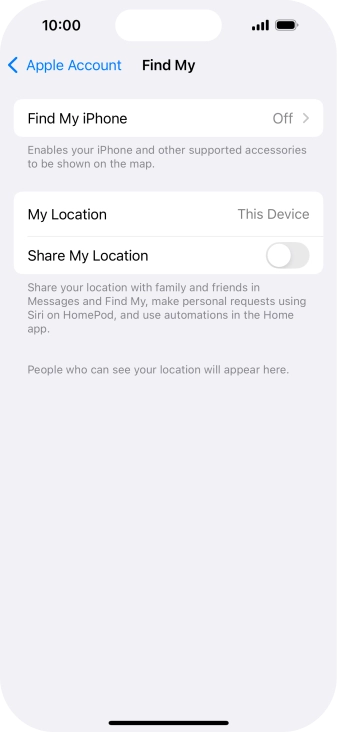 Press Find My iPhone.