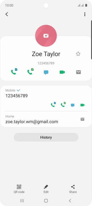 Press the call icon.