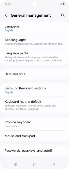 Press Date and time.
