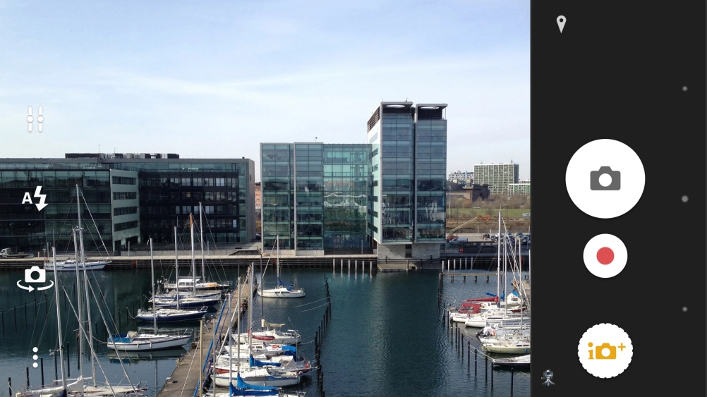 Press the camera mode icon.