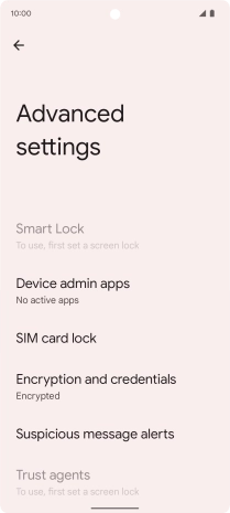 Press SIM card lock.