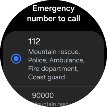 Press the required setting.