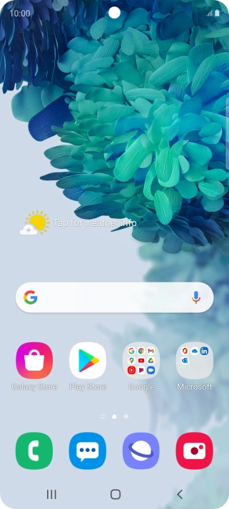 Slide two fingers downwards starting from the top of the screen.