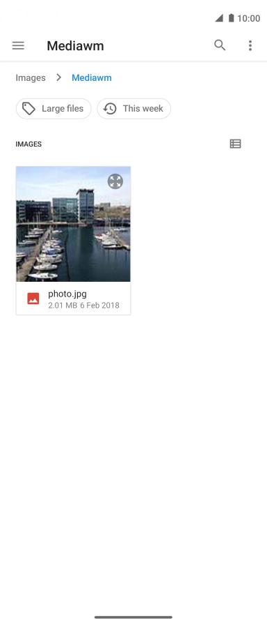 Press the required picture.