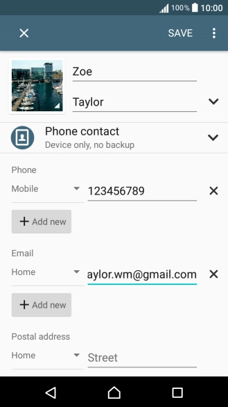 Press the drop down list next to the email address.