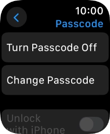 Press Turn Passcode Off and key in the current lock code.