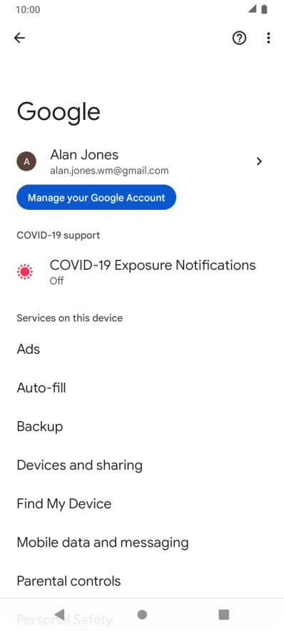 Press Find My Device.