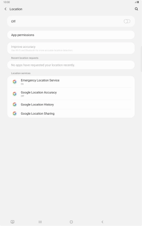 Press the indicator to turn the function on or off.