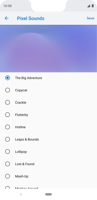 Press the required ring tones to hear them.