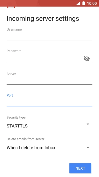 Press the drop down list below 