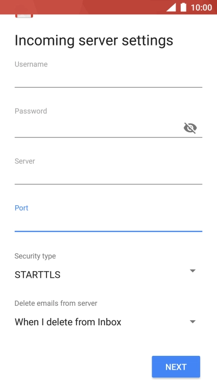 Press the drop down list below 