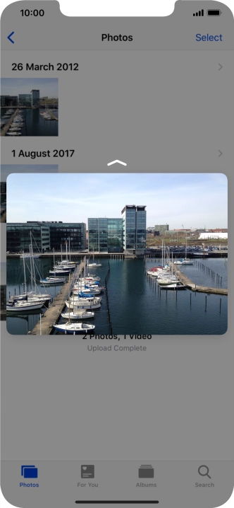 Drag the picture upwards.