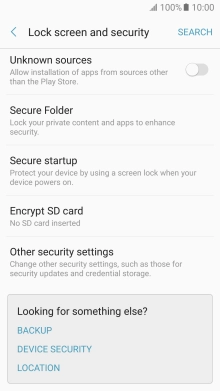 Press Other security settings.