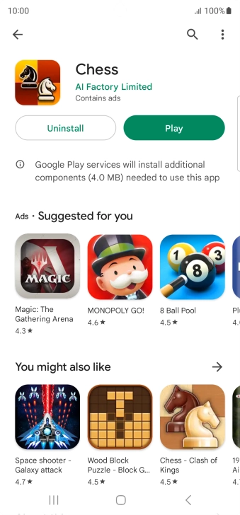 Press the Home key to return to the home screen.