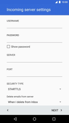 Press the field below 