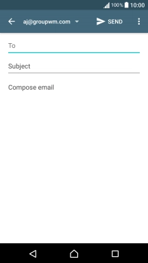Press the search field and key in the first letters of the recipient's name.