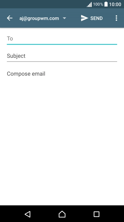 Press the search field and key in the first letters of the recipient's name.