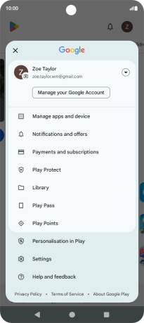 Press Manage apps and device.