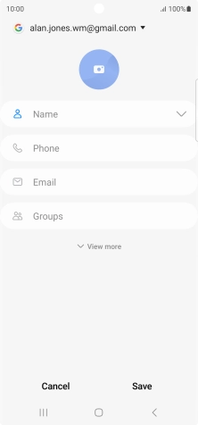 Press the address book drop down list.