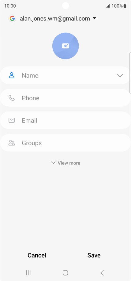 Press the address book drop down list.
