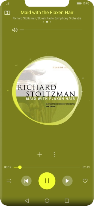 Press arrow right to go to the next audio file.