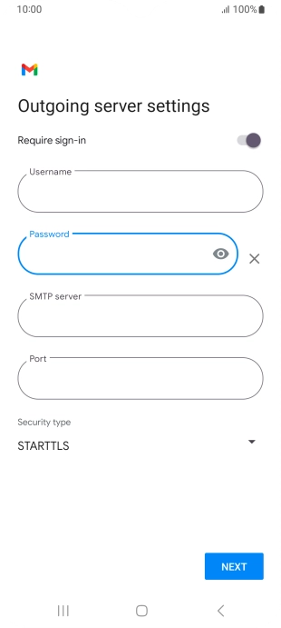 Press the field below 