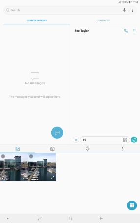 Press the picture icon.