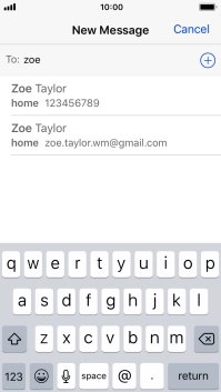 Press the required contact.