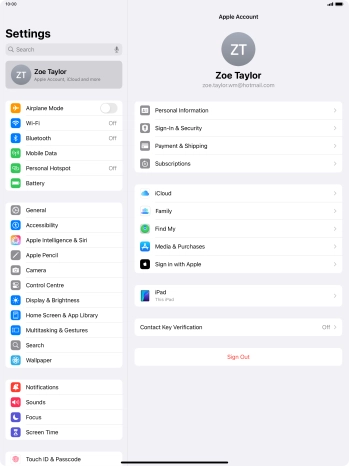 Slide your finger upwards starting from the bottom of the screen to return to the home screen.