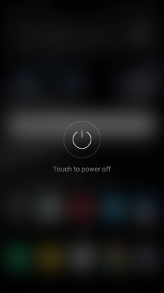 Press Touch to power off.