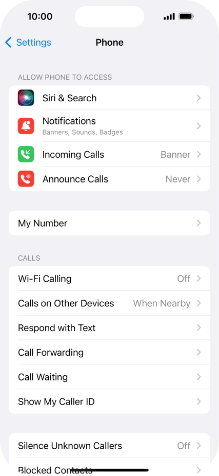 Press Wi-Fi Calling.