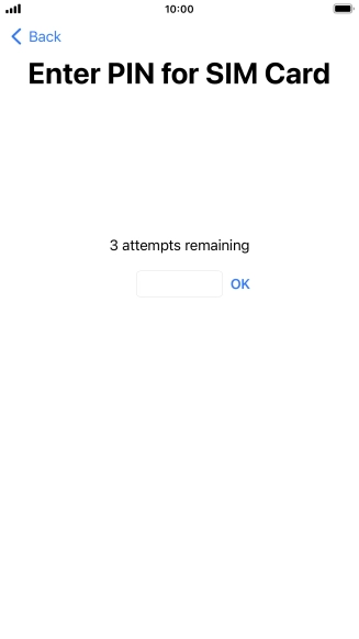 If your SIM is locked, key in your PIN and press OK.