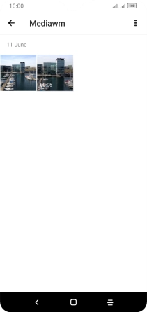 Press and hold the required picture or video clip.