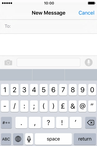 Press the required numbers and symbols.