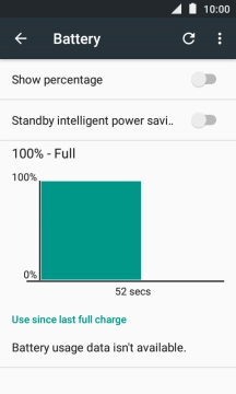 Press the menu icon.