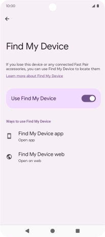 Press the Home key to return to the home screen.