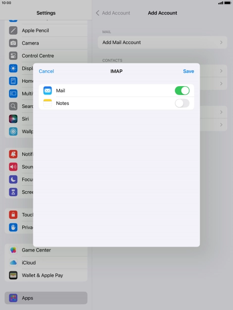 Press Save. Your email account has now been set up. To select more settings for incoming and outgoing server, proceed with the following steps.