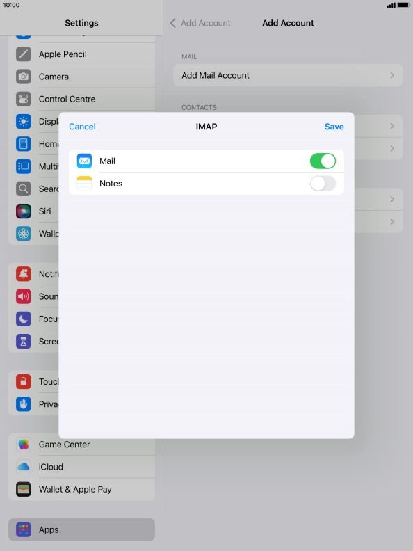 Press Save. Your email account has now been set up. To select more settings for incoming and outgoing server, proceed with the following steps.