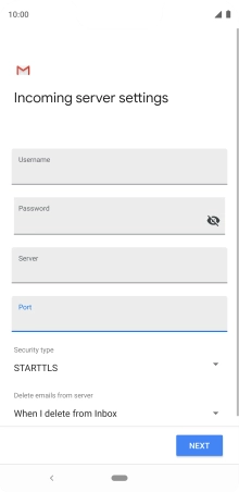 Press the drop down list below 