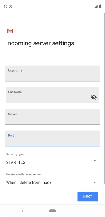 Press the drop down list below 