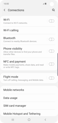 Press Mobile networks.