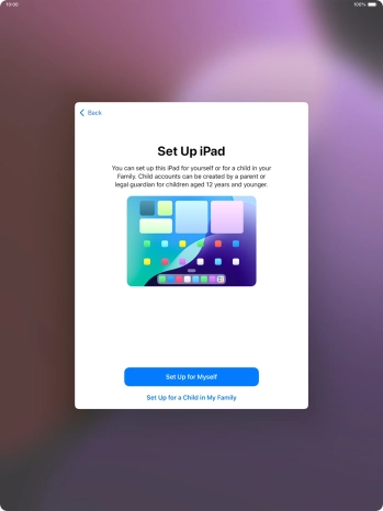 Press Set Up for Myself.