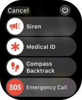 Press the power off icon.