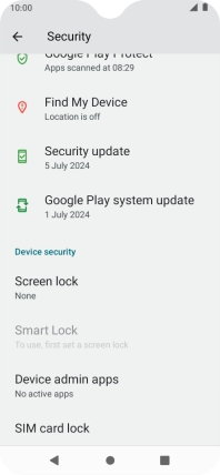 Press the Home key to return to the home screen.