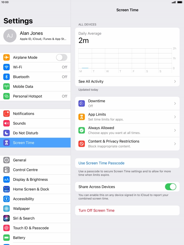 Press See All Activity.