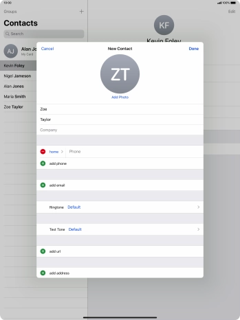 Press Phone and key in the required phone number.