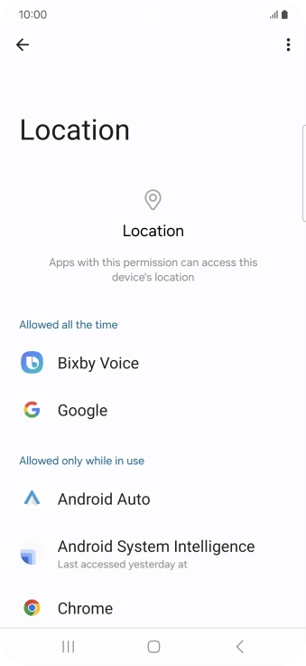 Press the required app.