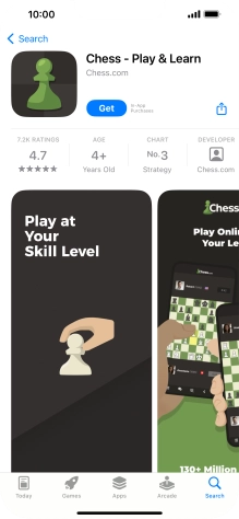 Press Get and follow the instructions on the screen to install the app.