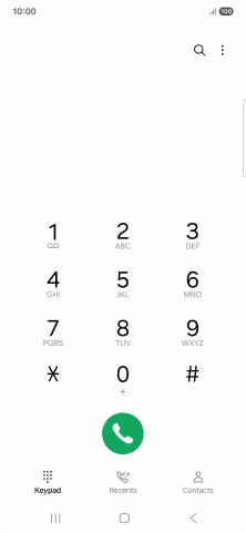 Press the menu icon.